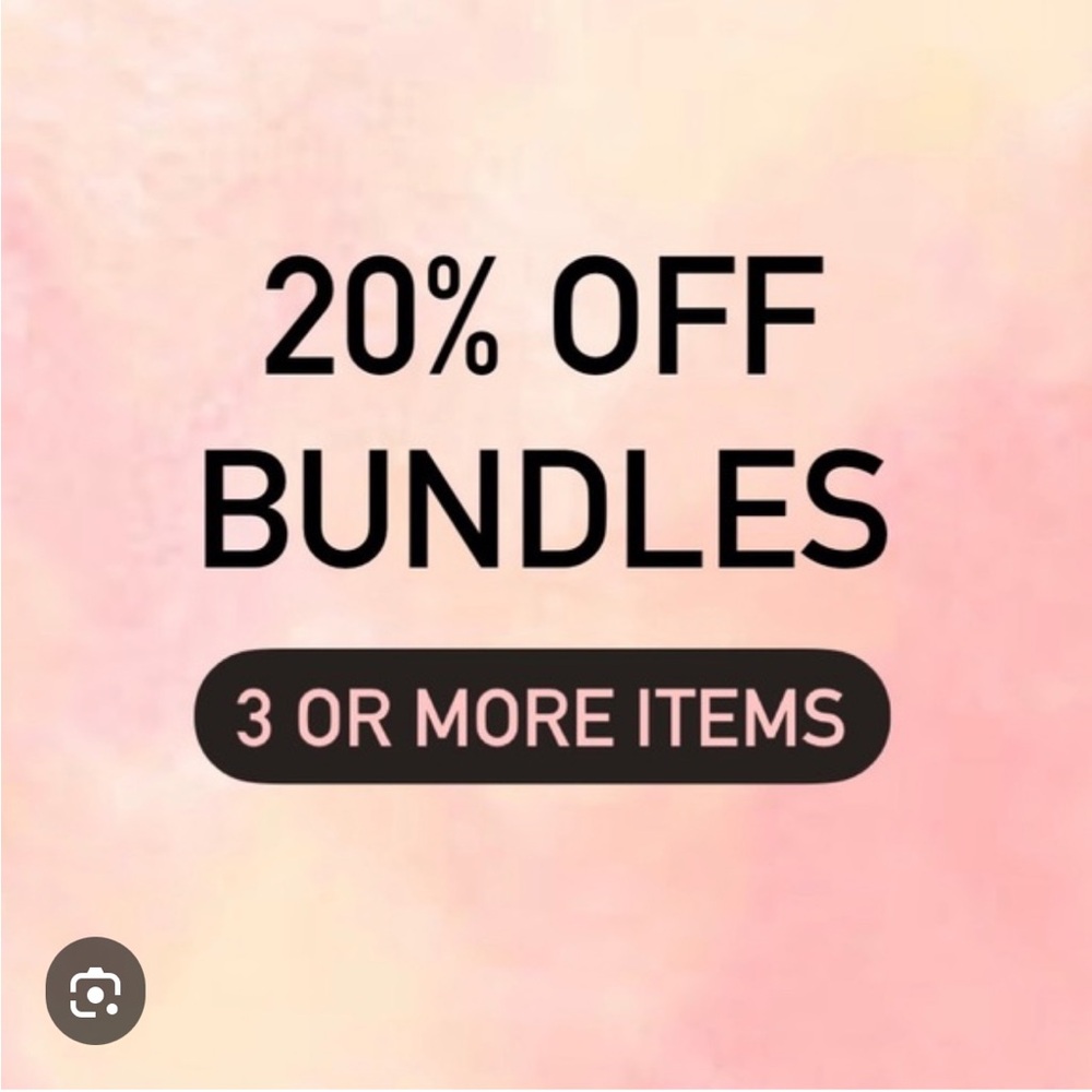 Bundle and Save!!  Bundle any three or more items and get 20% off!!